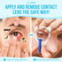 JJ CARE Contact Lens Applicator - Pack of 4 Contact Lens Remover Suction Tool for Hard Lenses, Silicone Rubber Eye Contact Plunger for Hard Contacts, Contact Removal Tool for Permeable Gas Lenses